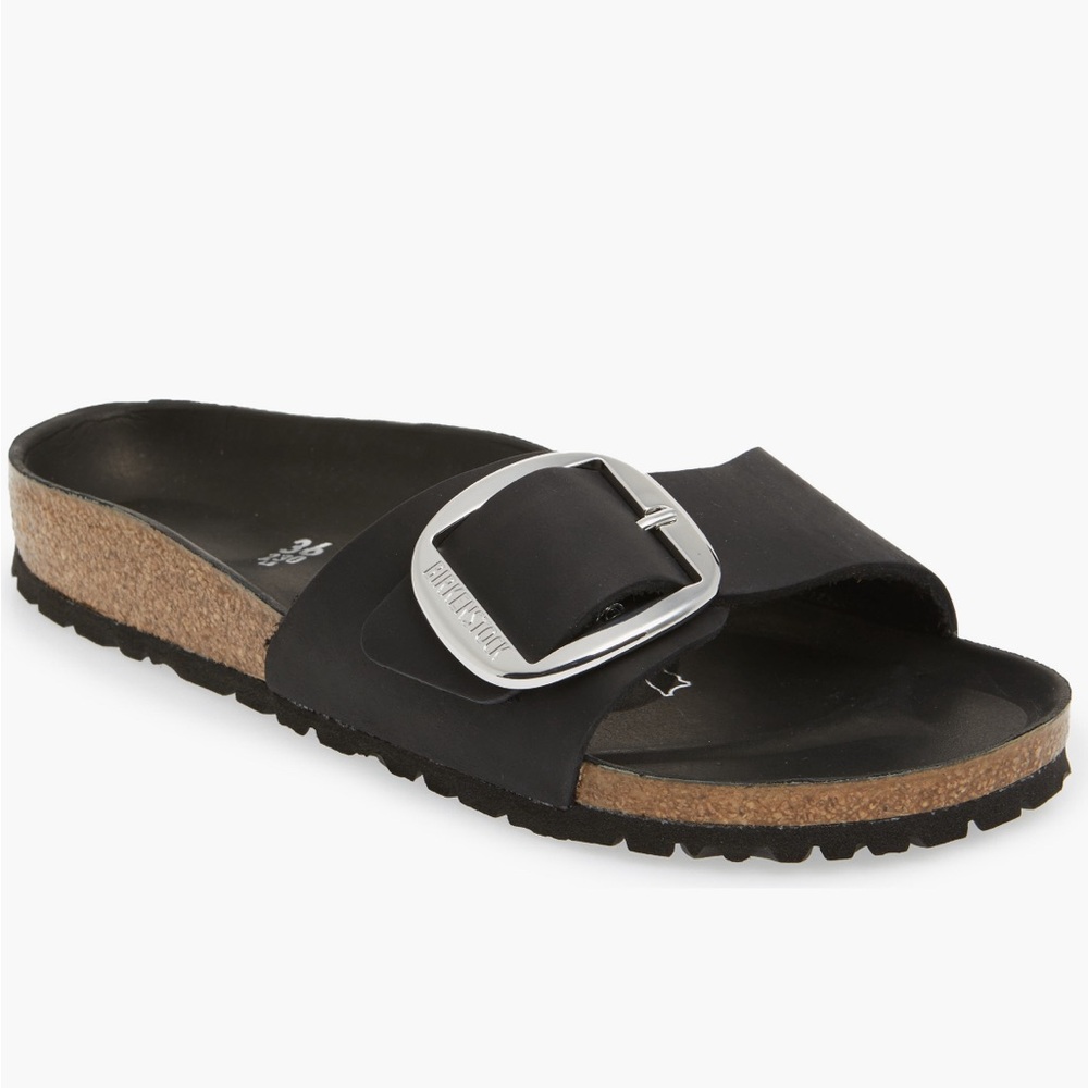 Birkenstock Madrid big buckle slides sandals sz 39-8.5 brand new